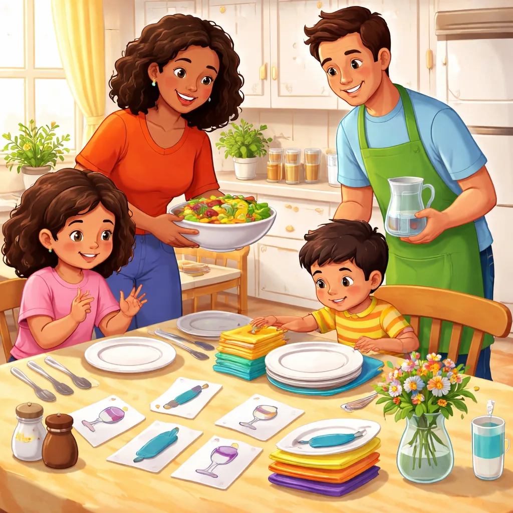 Which English Phrases for Setting the Table Turn a Daily Chore into a Learning Opportunity?