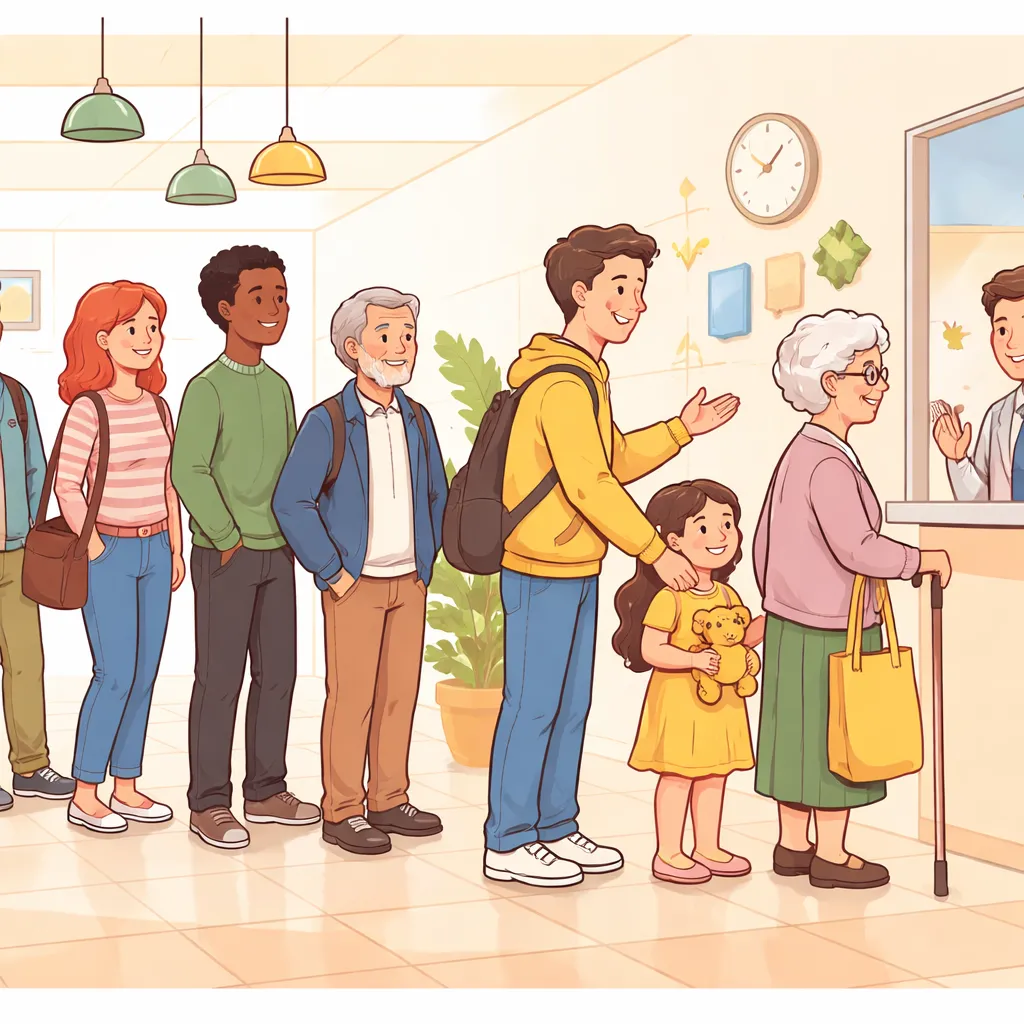 Which English Phrases for Waiting in Line Teach Patience and Polite Behavior at the Same Time?