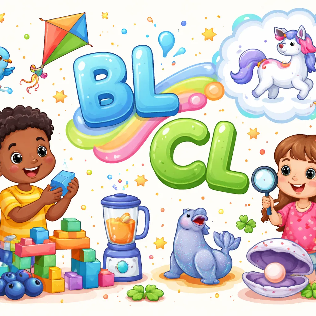 Which Fun Consonant Clusters BL and CL Words Help Kids Master Two-Letter Blends?