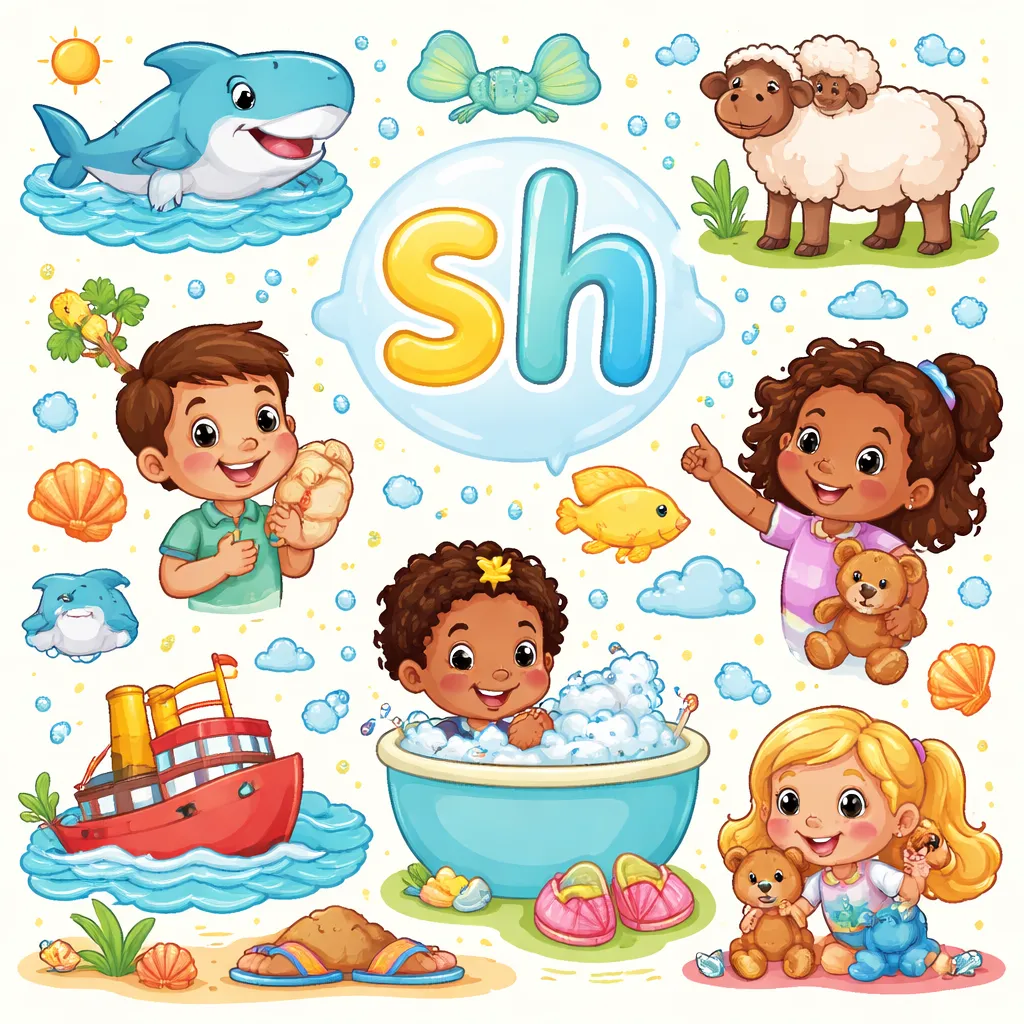 Which Fun Digraph SH Sound Examples for Kids Help Master This Special Two-Letter Sound?
