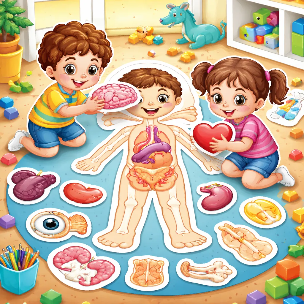Which Fun Printable Body Parts Label Stickers Help Kids Learn Anatomy While Playing?