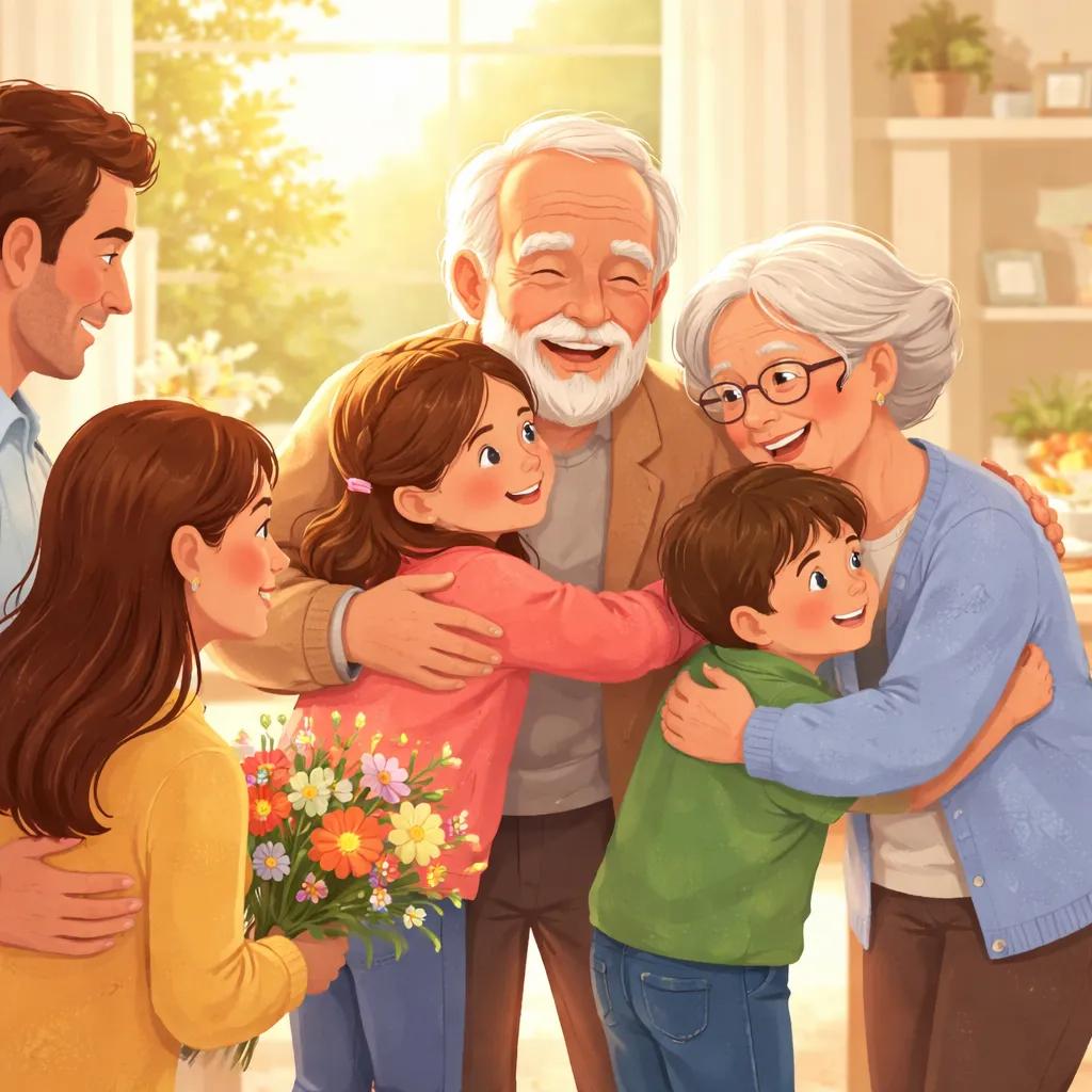 用哪些友好的英语问候语与祖父母交流，让家庭时光温馨而特别？