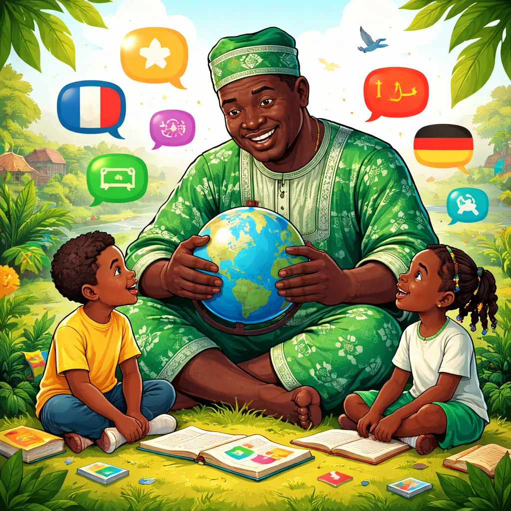 Which Giant of Africa Does Language Learning Reading: Nigeria Introduce to Young Minds?