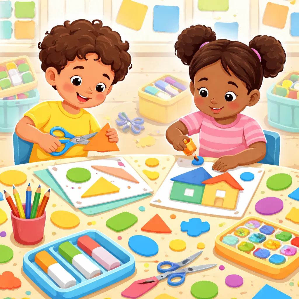 Which Hands-On Cut and Paste Activities for Shapes Build Fine Motor Skills and Shape Recognition?