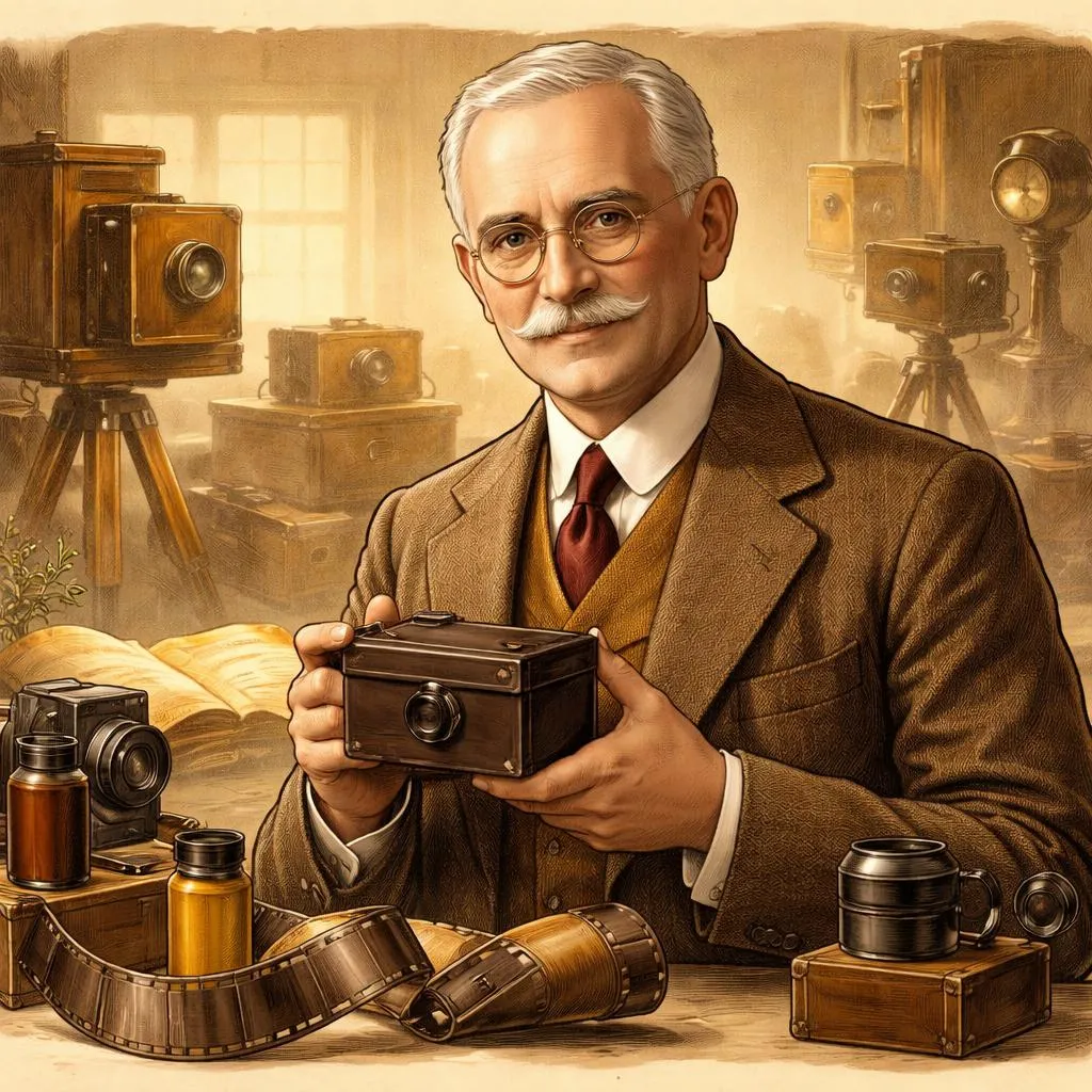 Which Man Made Photography Easy by Replacing Glass Plates with a Roll of Film Inside a Little Box? Celebrity Story: George Eastman