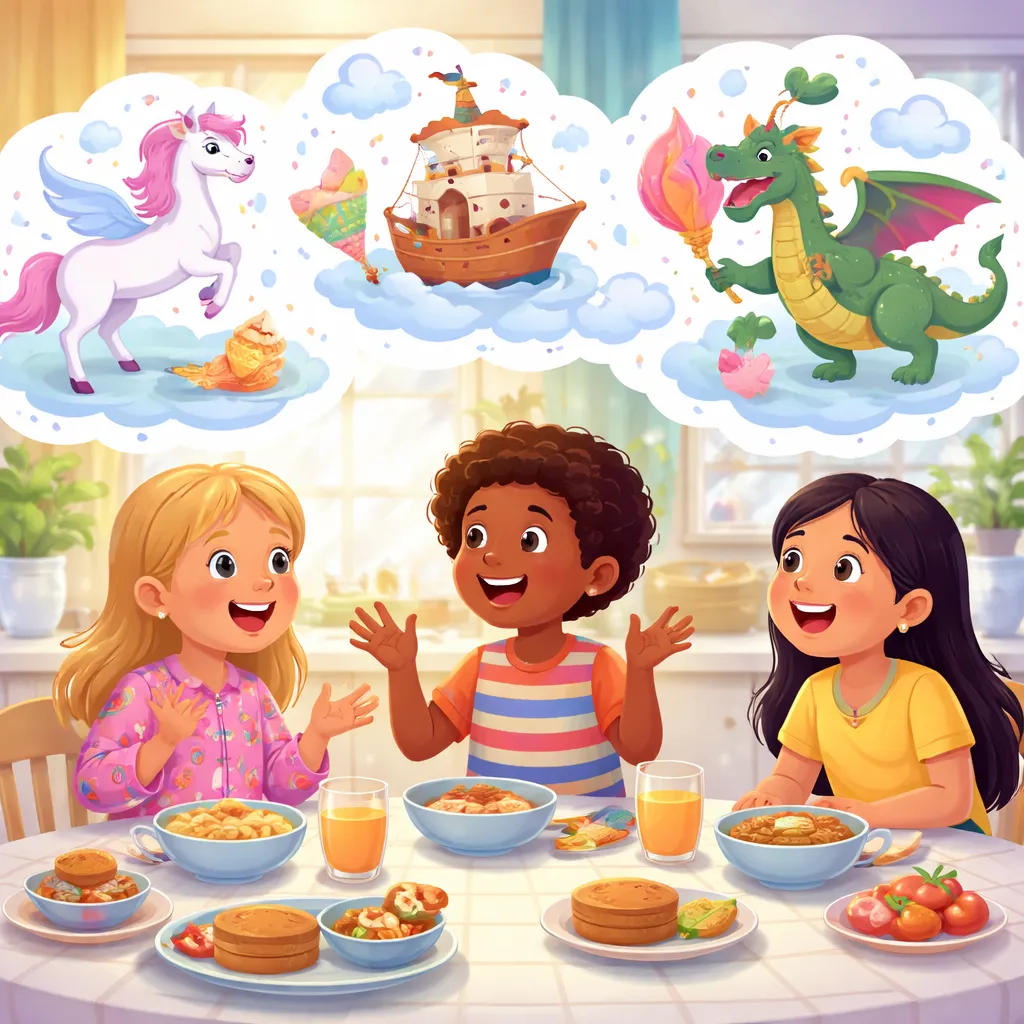 Which Morning Conversations for Talking About Dreams in the English Help Children Share Their Nighttime Adventures?