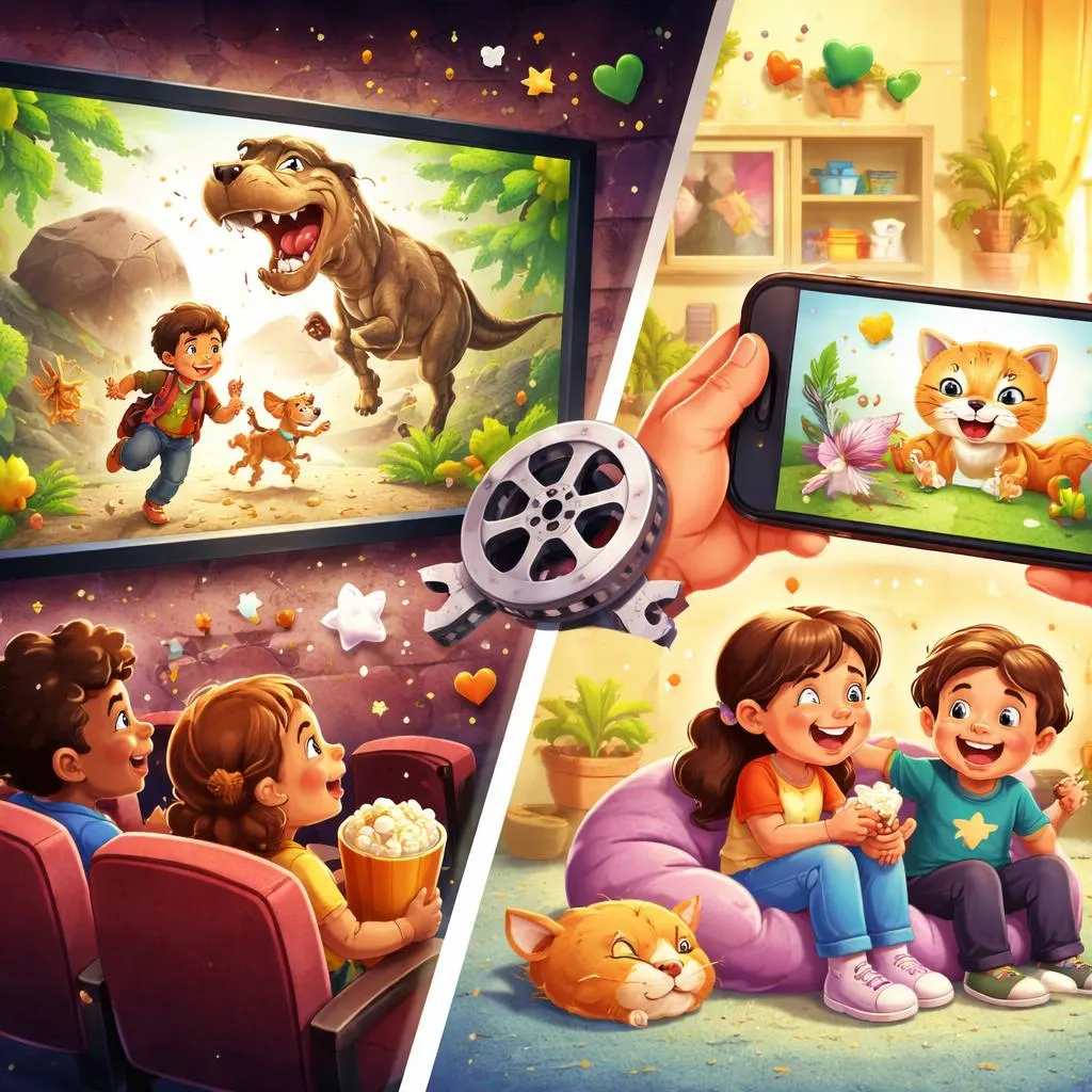 Which One Belongs on a Big Screen and Which on a Phone? A Guide to “Video to” vs “Film to” for Kids