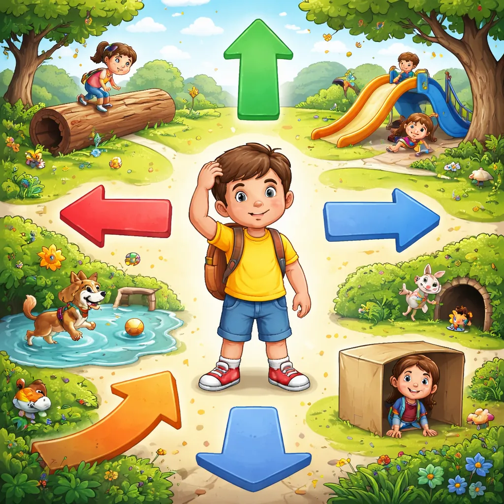 Which Way Do I Go? A Kid's Fun Guide to Using Prepositions of Direction