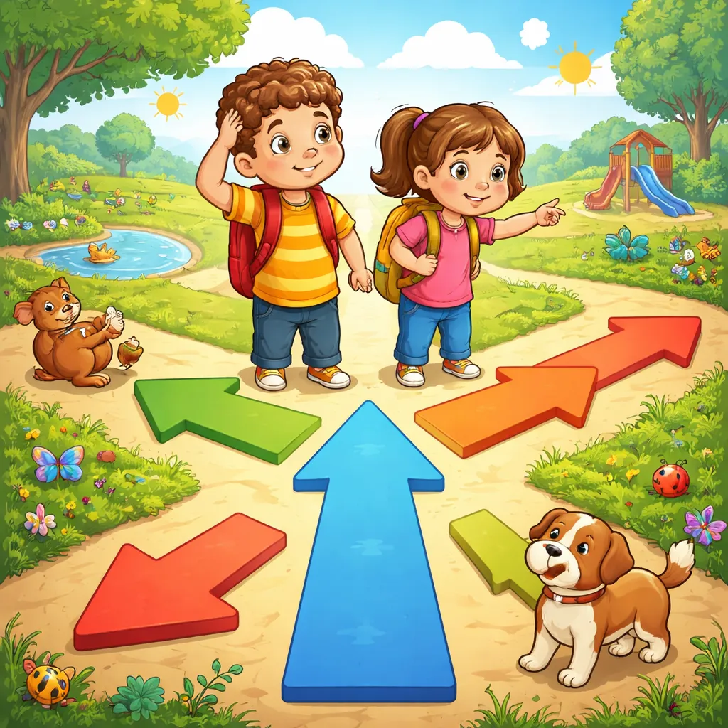 Which Way Do We Go? Learning Directions: Left, Right, Forward, Backward!