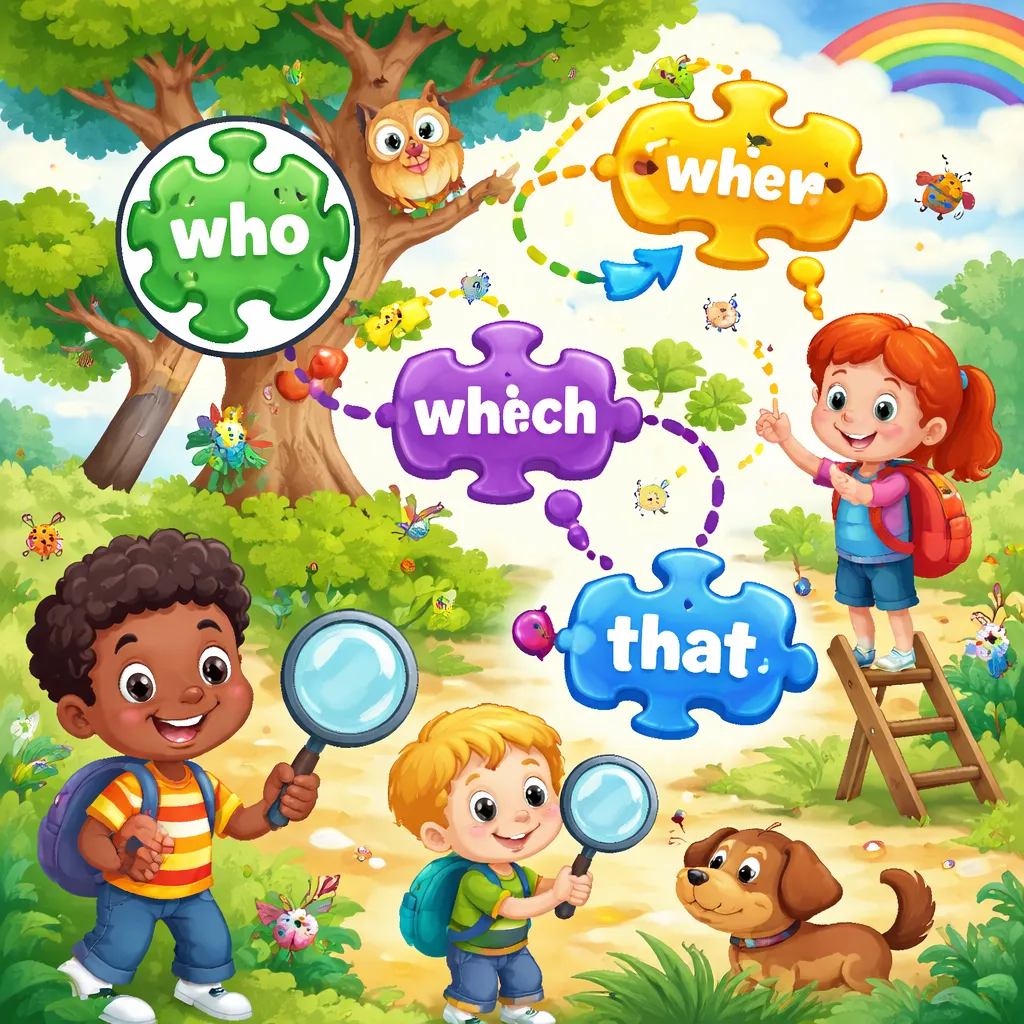 Who Connects the Clauses? A Kid's Fun Guide to Relative Pronouns