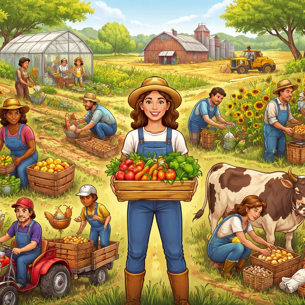 Who Grows Our Food? Discovering the Jobs People Do on a Farm!