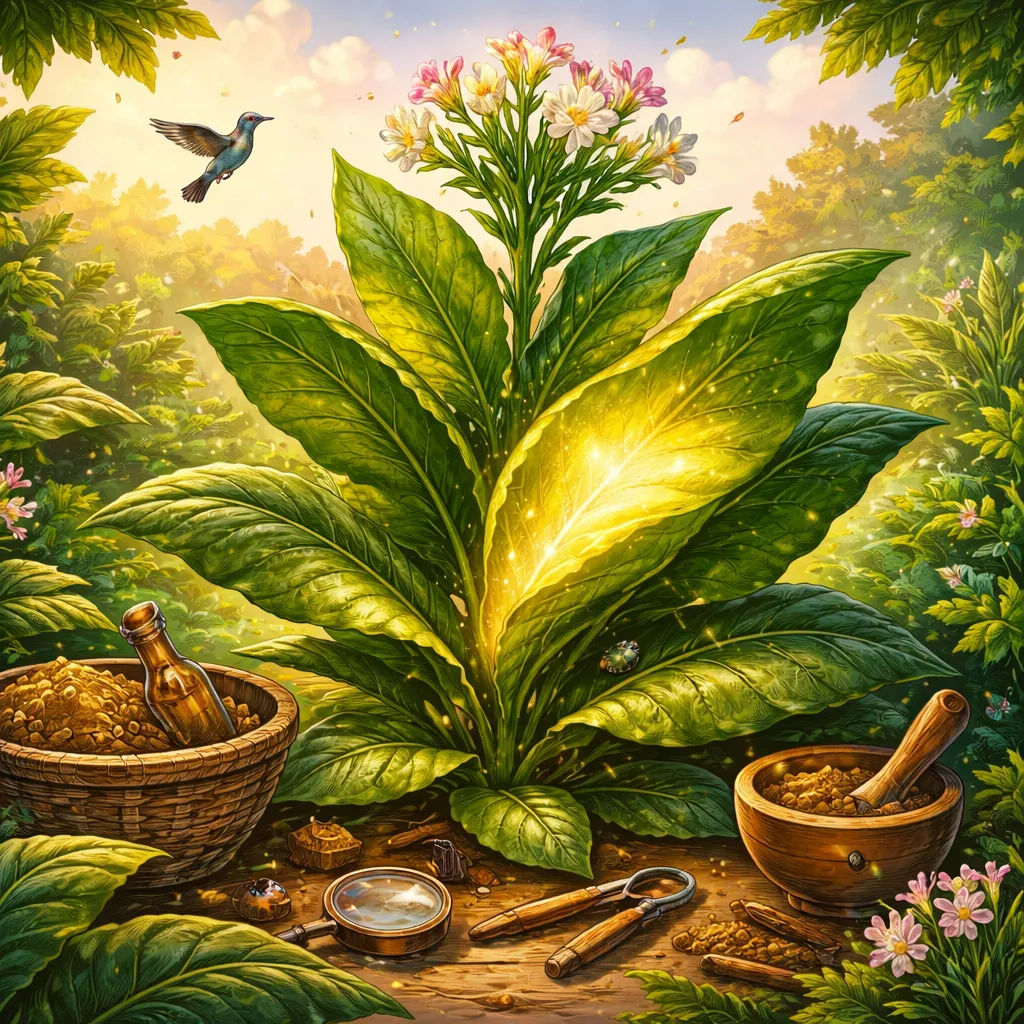 Siapa yang Memiliki Daun yang Menyimpan Rahasia Kuat? Mari Belajar tentang Tanaman Tembakau!