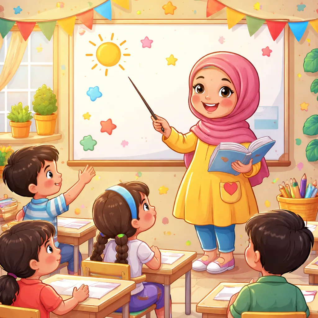 ¿Quién es la estrella en la canción árabe: La pequeña maestra (المعلّمة الصغيرة)?