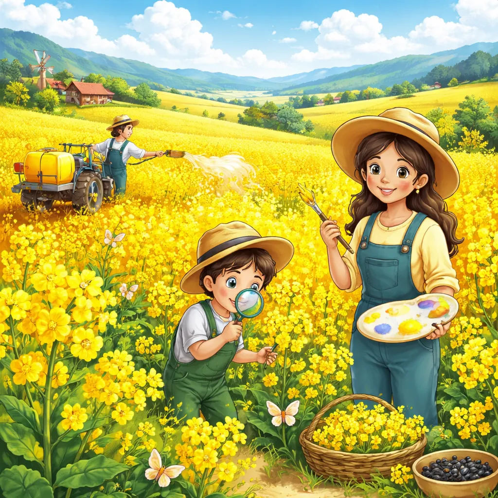 Siapa yang Mengecat Ladang dengan Emas Cair? Mari Belajar tentang Tanaman Rapeseed!