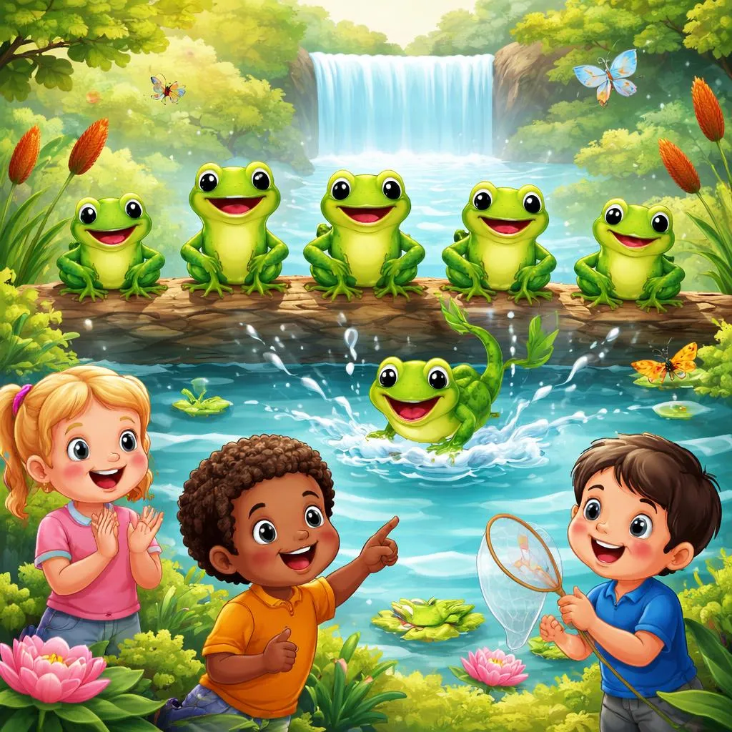 Mengapa Lirik "5 Katak Hijau dan Bintik-bintik" Sempurna untuk Mengajar Siswa Muda?