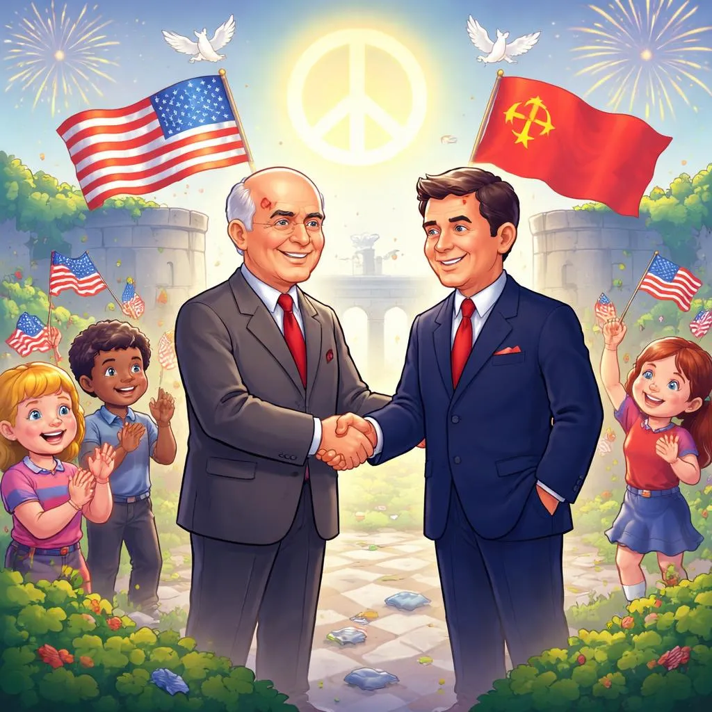 ¿Por qué un líder soviético llamado Mikhail Gorbachev ayudó a poner fin a la Guerra Fría? Una historia de celebridades para niños