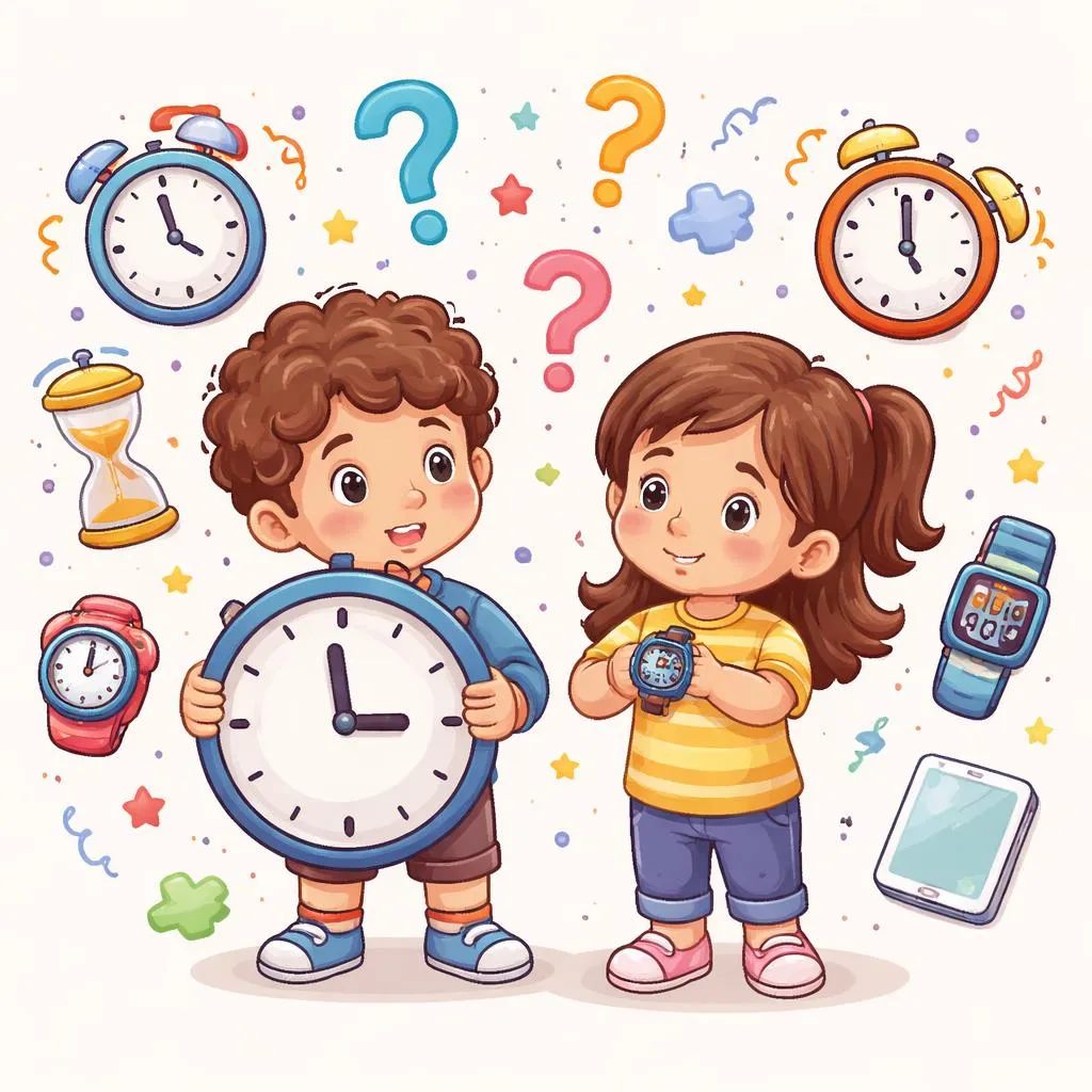 Why Do Children Confuse “clock to, watch to” While Learning Everyday English Time Words Today?