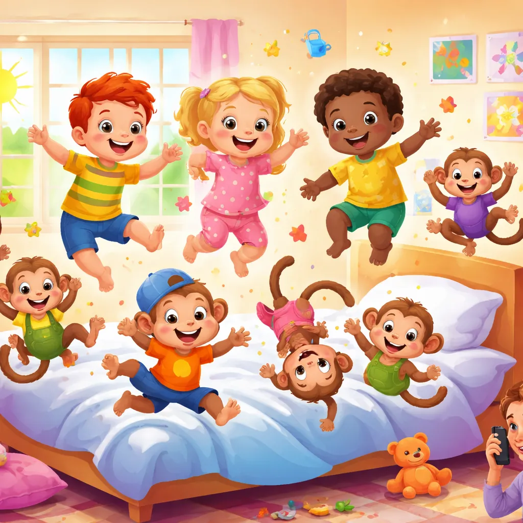 Why Do Children Love the English Song: Five Little Monkeys Jumping on the Bed?