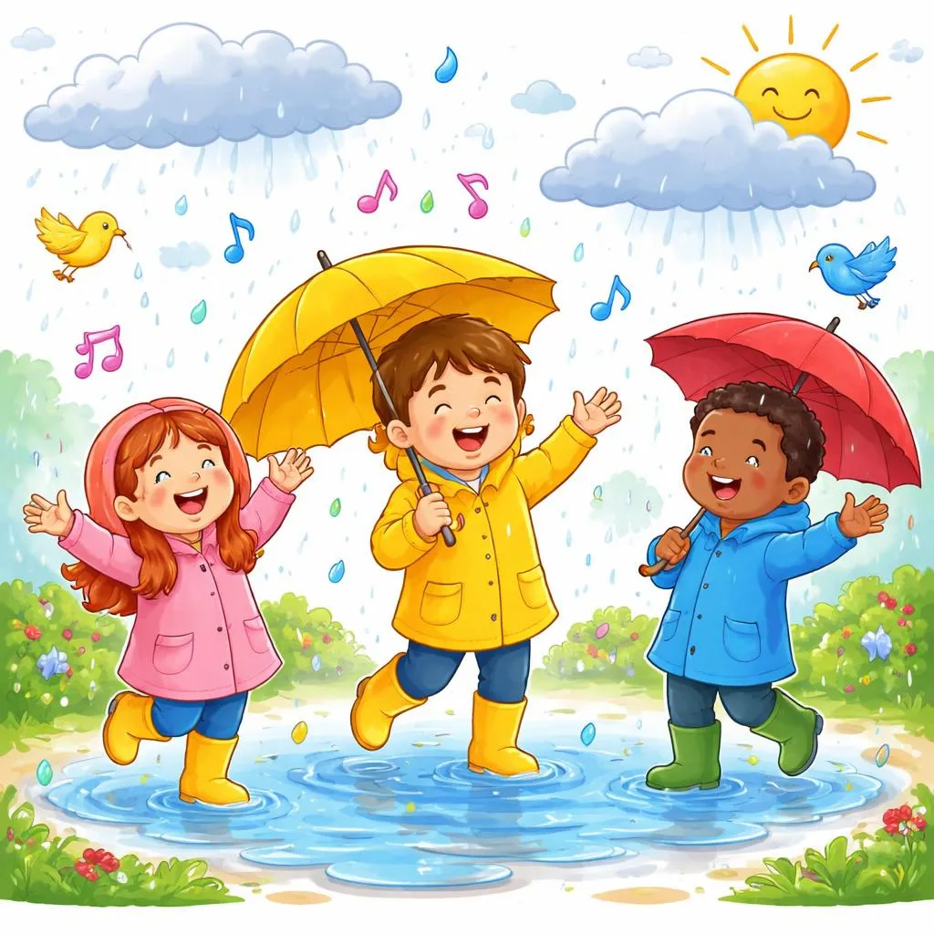 Why Do Children Love the English Song: Rain, Rain, Go Away?