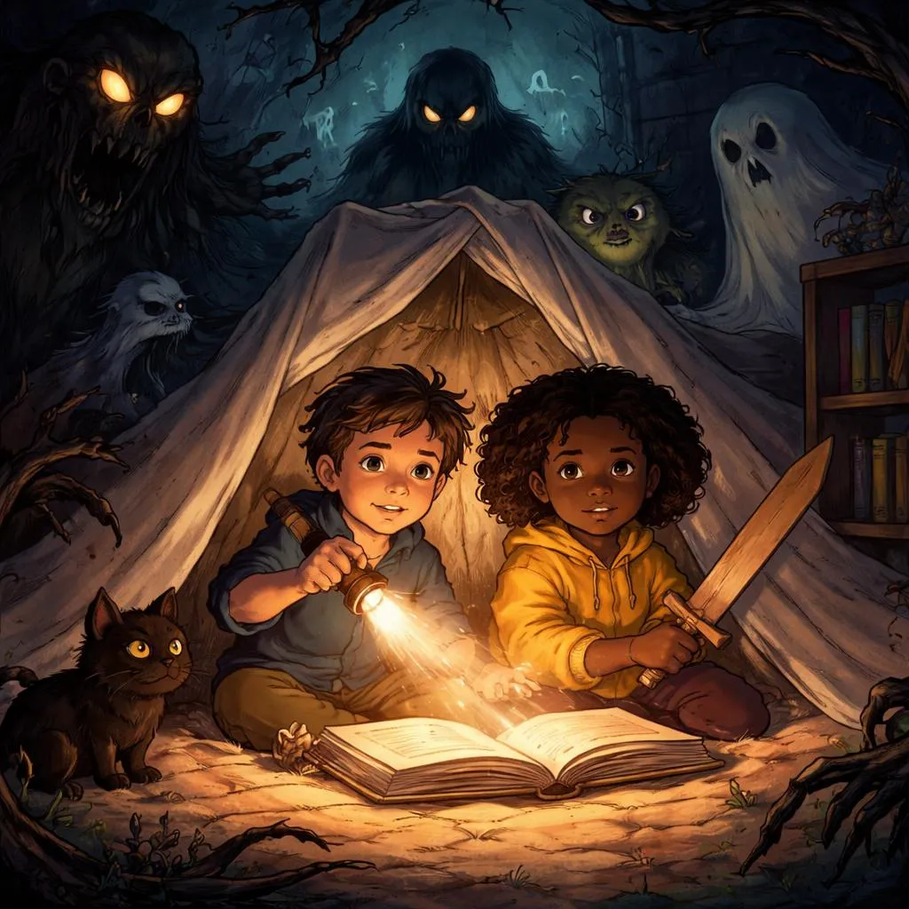 ¿Por qué los cuentos de miedo para niños ayudan a los niños a enfrentar sus miedos y encontrar coraje?