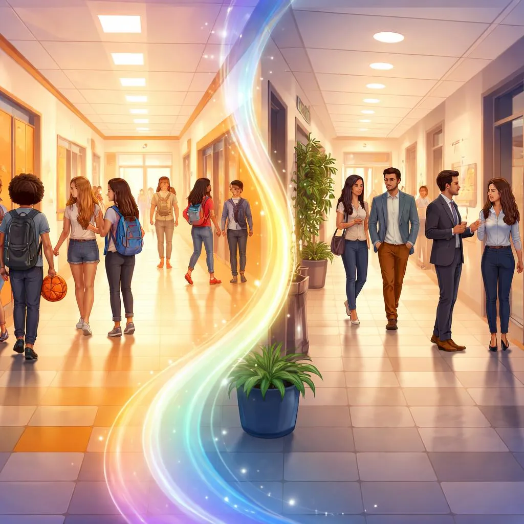 Why Do “hall to, corridor to” Sound Different in School Buildings and Everyday English Conversations Today?