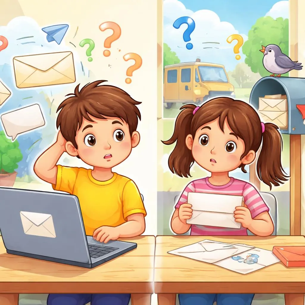 Why Do Kids Confuse “email to, mail to” Even Though Their Meanings Seem So Close?