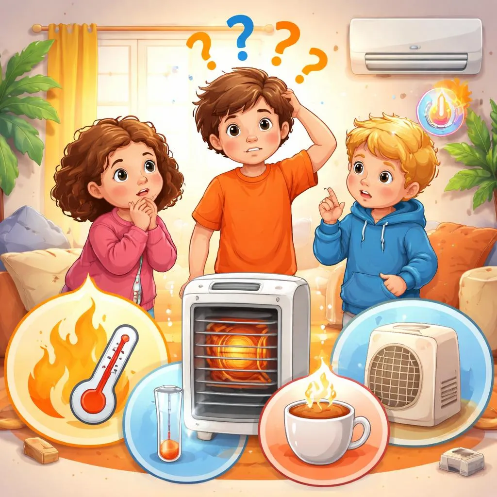 Pourquoi les enfants confondent chaleur, appareil de chauffage, chauffage et chauffé et comment les maîtriser ?