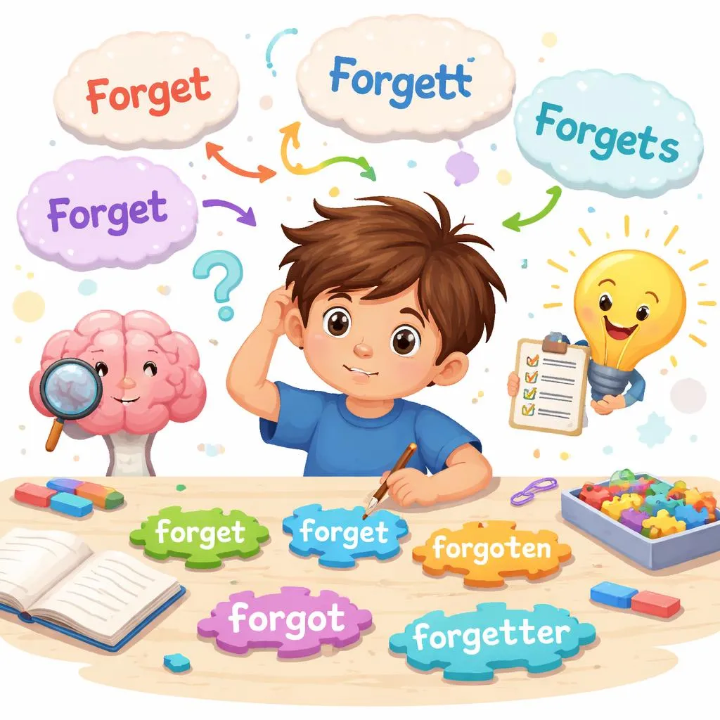 Why Do Kids Mix Up Forget Forgetting Forgotten Forgets And Forgetter And How To Fix It?
