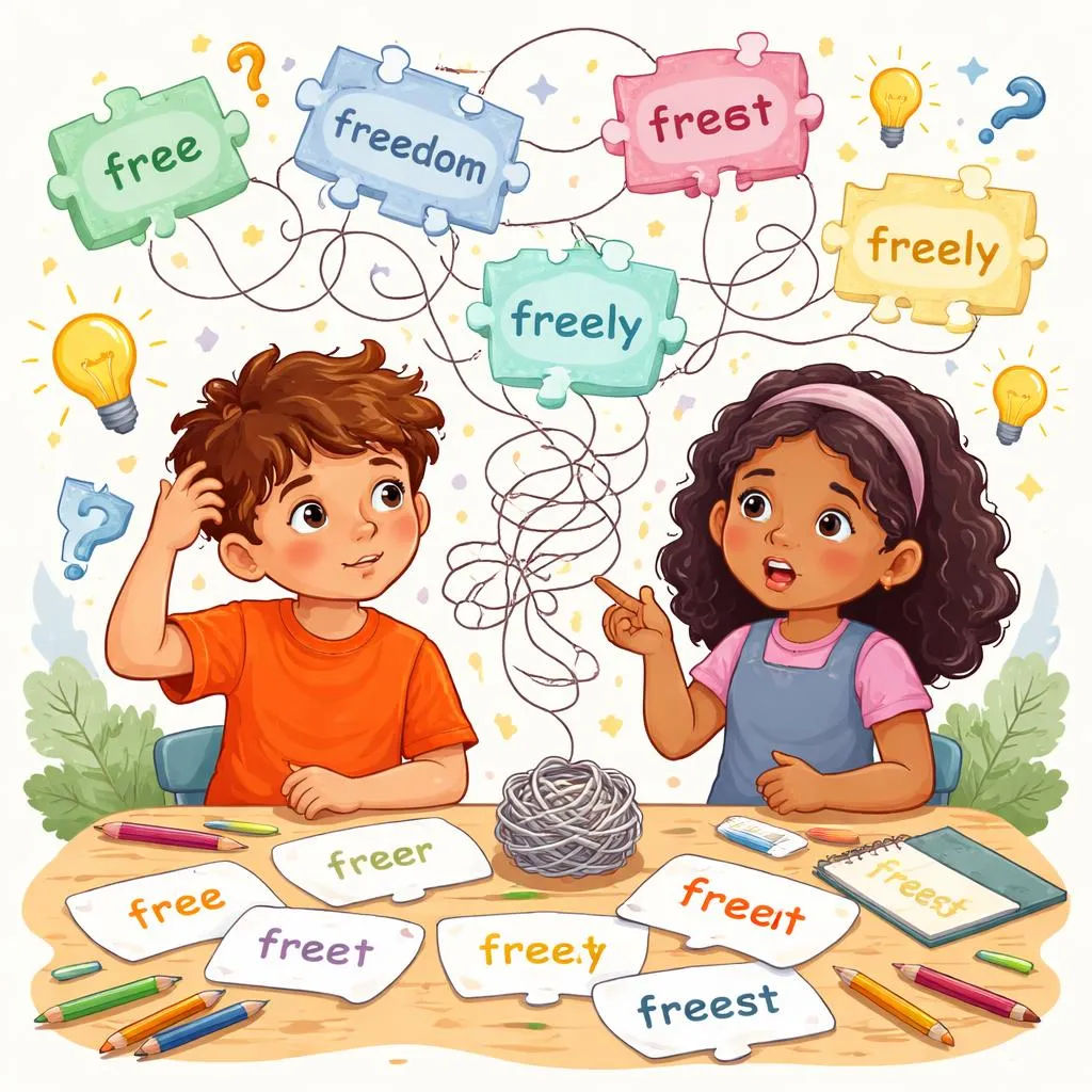 Why Do Kids Mix Up Free Freedom Freely Freer Freest And Freeing And How To Fix It?