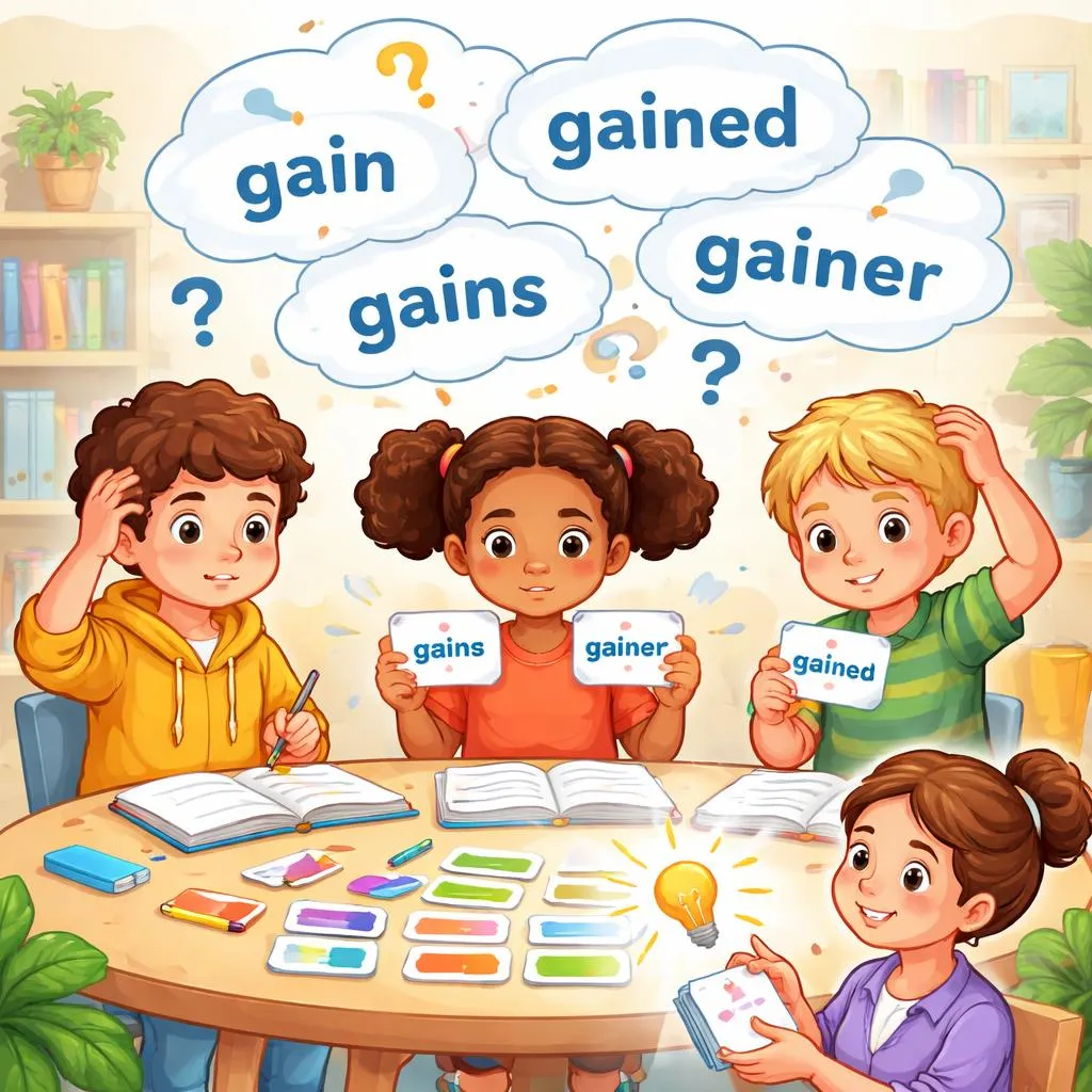 Why Do Kids Mix Up Gain Gaining Gained Gains And Gainer And How To Fix It?