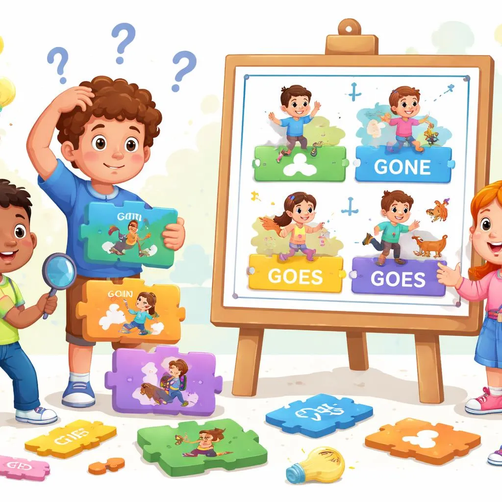 Mengapa Anak-Anak Mencampuradukkan Go, Going, Gone, Goes, dan Goer dan Bagaimana Cara Memperbaikinya?