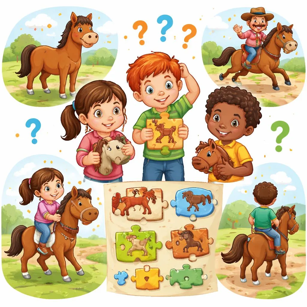 Pourquoi les enfants confondent-ils « cheval », « chevalet », « cavalier » et « à cheval » et comment y remédier ?