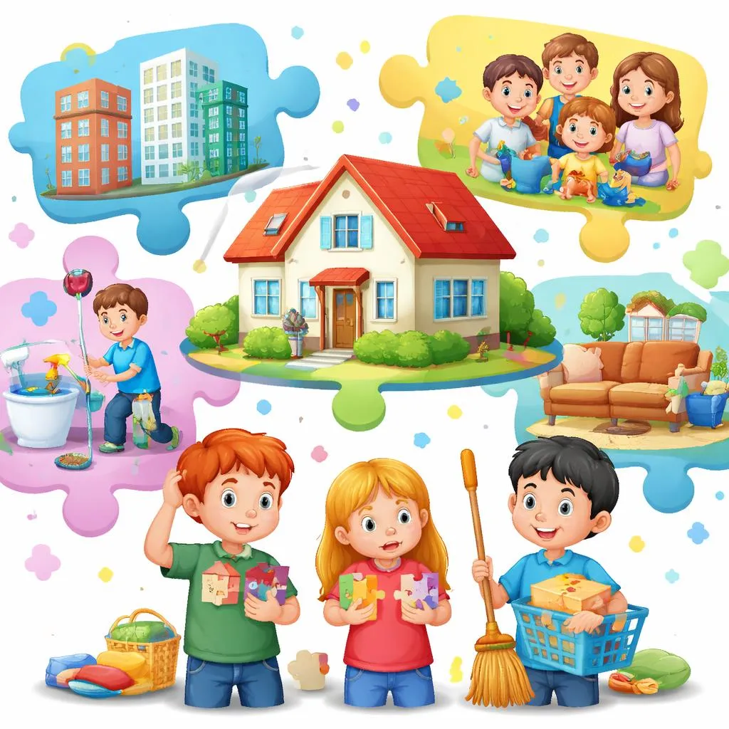 为什么孩子们会混淆“house”、“housing”、“household”和“housework”，以及如何掌握它们？