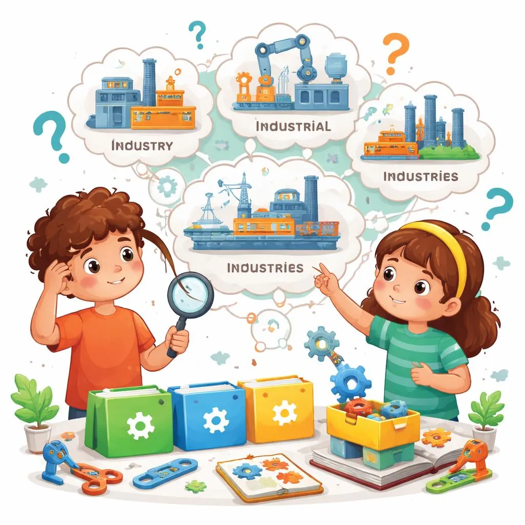 Mengapa Anak-Anak Salah Mengartikan 'Industry, Industrial, Industrially, Industrials, dan Industries' dan Bagaimana Memperbaikinya?