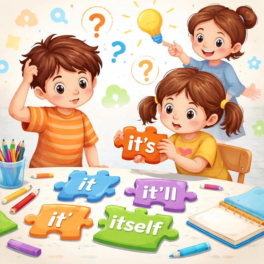 Pourquoi les enfants confondent-ils It, Its, Itself et It'll et comment y remédier ?
