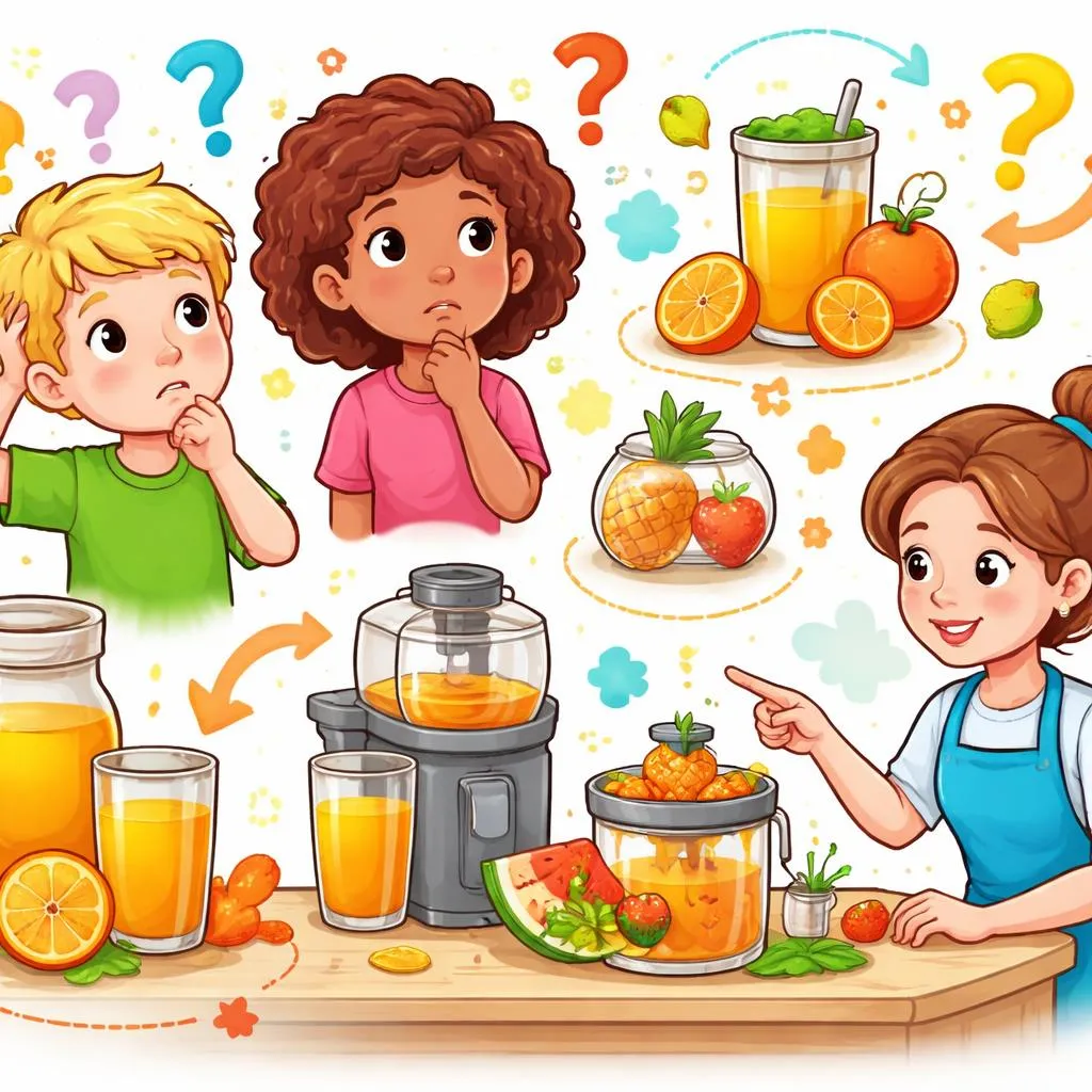 Pourquoi les enfants confondent-ils jus, juteux, jutosité et presse-agrumes et comment y remédier ?