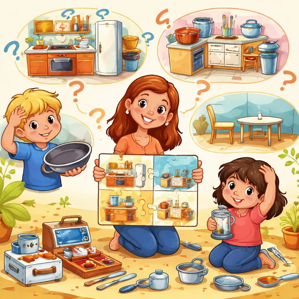 Pourquoi les enfants confondent-ils cuisine, kitchenette, ustensiles de cuisine et sans cuisine et comment y remédier ?