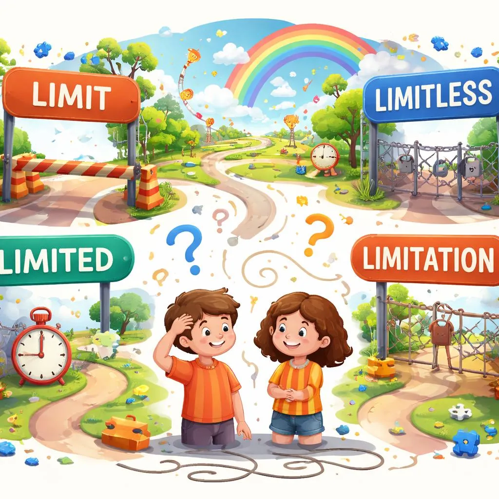 Pourquoi les enfants confondent Limit, Limited, Limitless et Limitation et comment y remédier ?