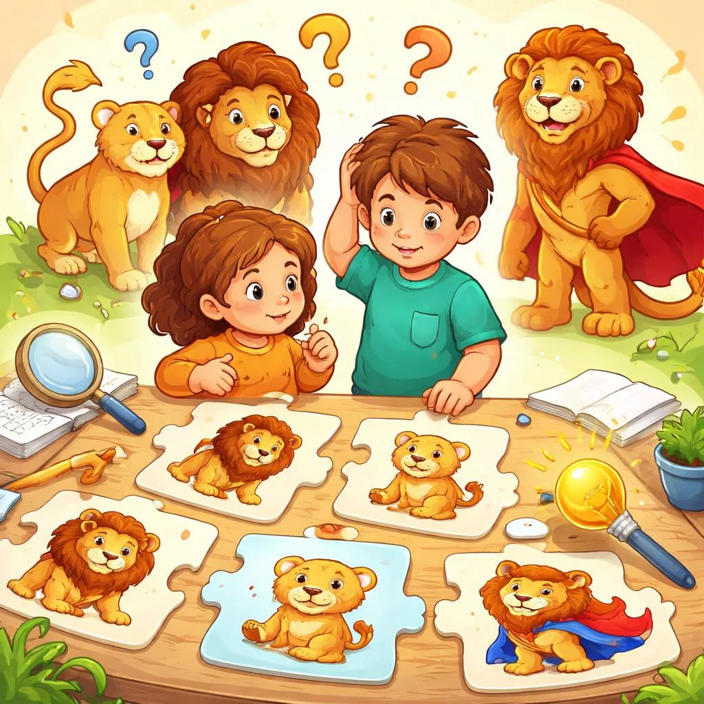 Pourquoi les enfants confondent-ils lion, lionne, ressemblant à un lion et courageux, et comment y remédier ?