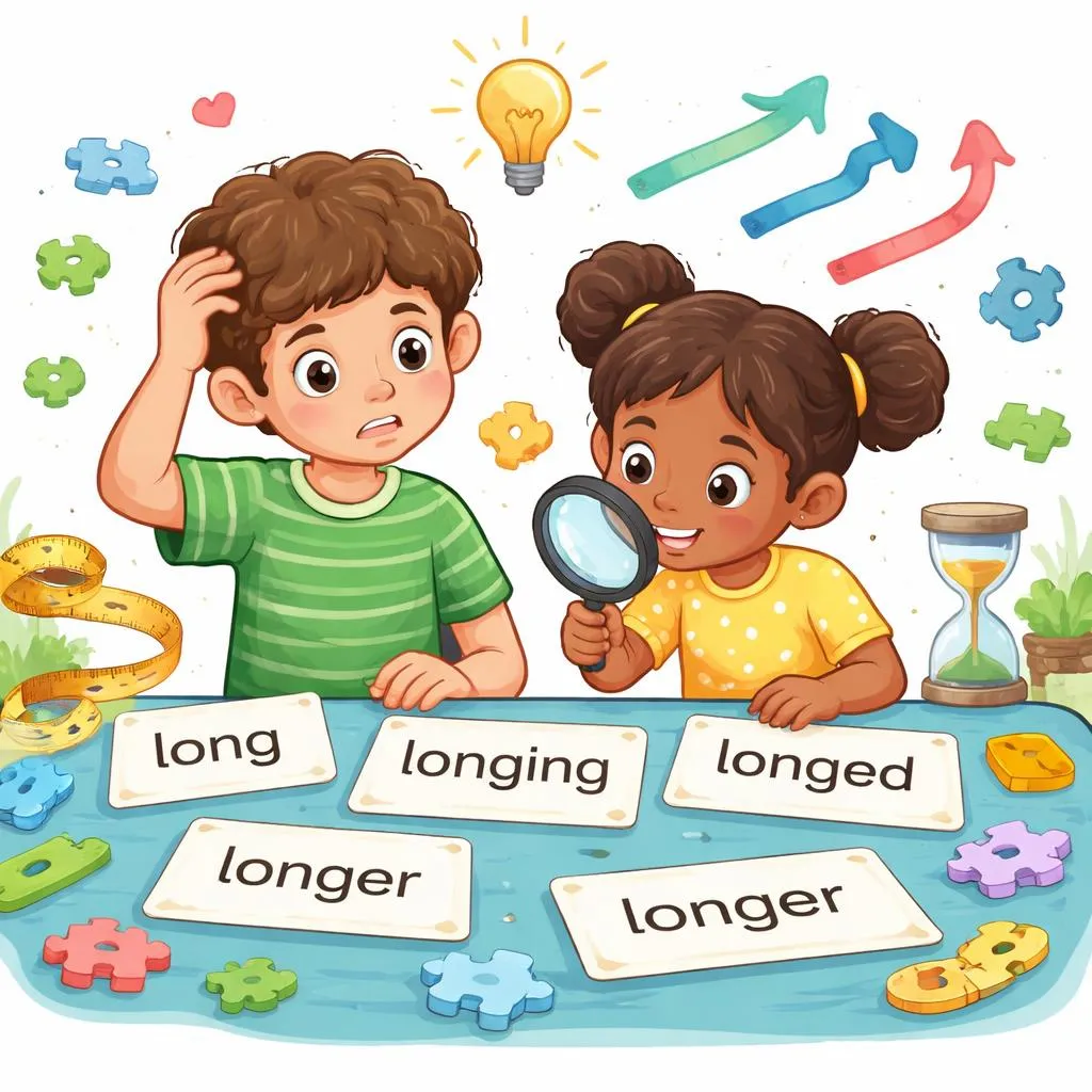 Mengapa Anak-Anak Mencampuradukkan Kata 'Long, Longing, Longed, Longs, dan Longer' dan Bagaimana Cara Memperbaikinya?