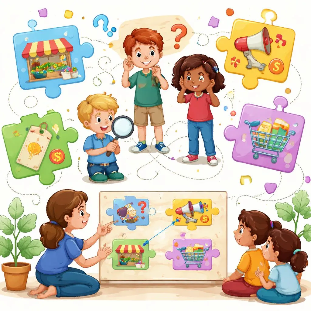 لماذا يخلط الأطفال بين كلمات 'Market' و 'Marketing' و 'Marketable' و 'Marketplace' وكيفية إصلاح ذلك؟