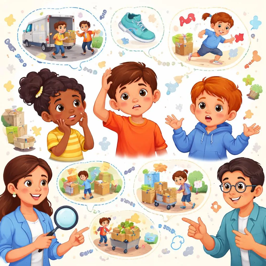 बच्चे 'मूव', 'मूवमेंट', 'मूविंग', 'मूव्ड', 'मूव्स' और 'मूवर' को क्यों मिलाते हैं और इसे कैसे ठीक करें?