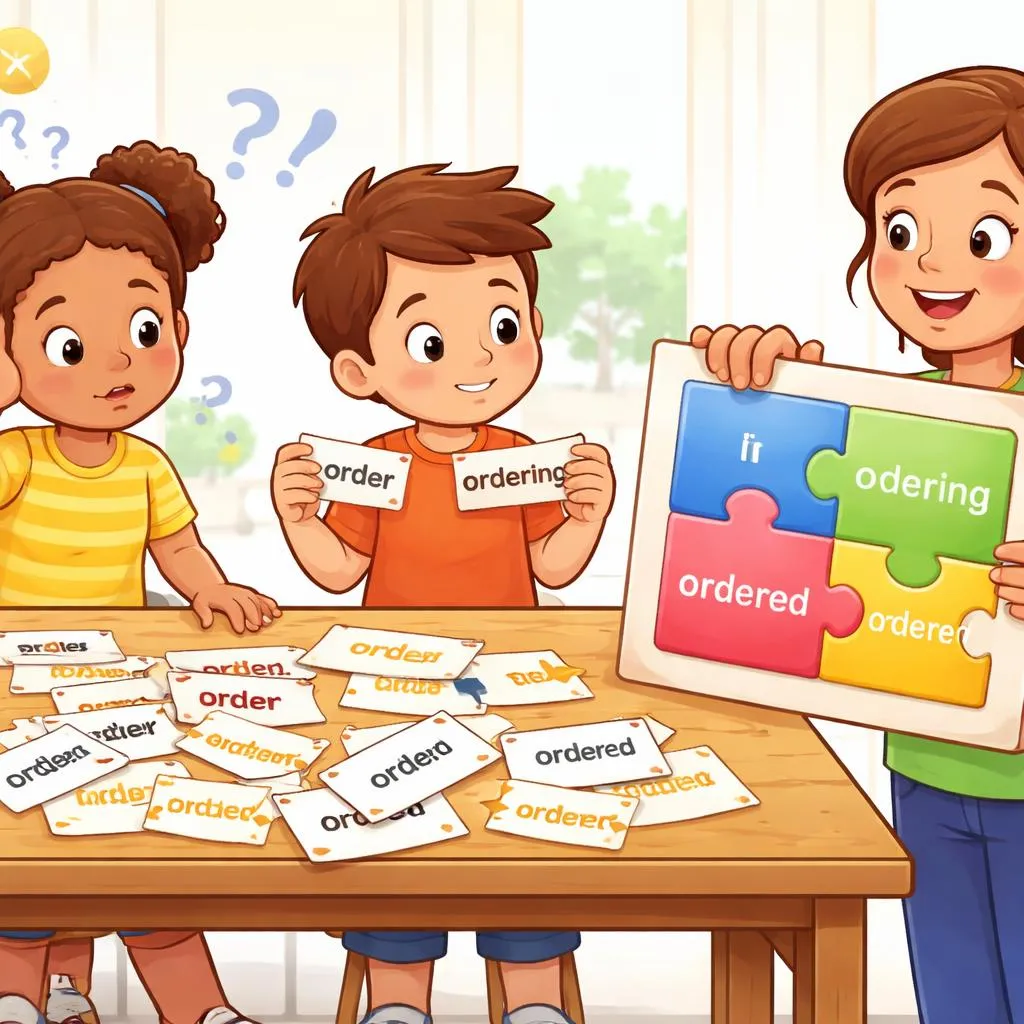 Why Do Kids Mix Up Order Ordering Ordered Orders And Orderer And How To Fix It?