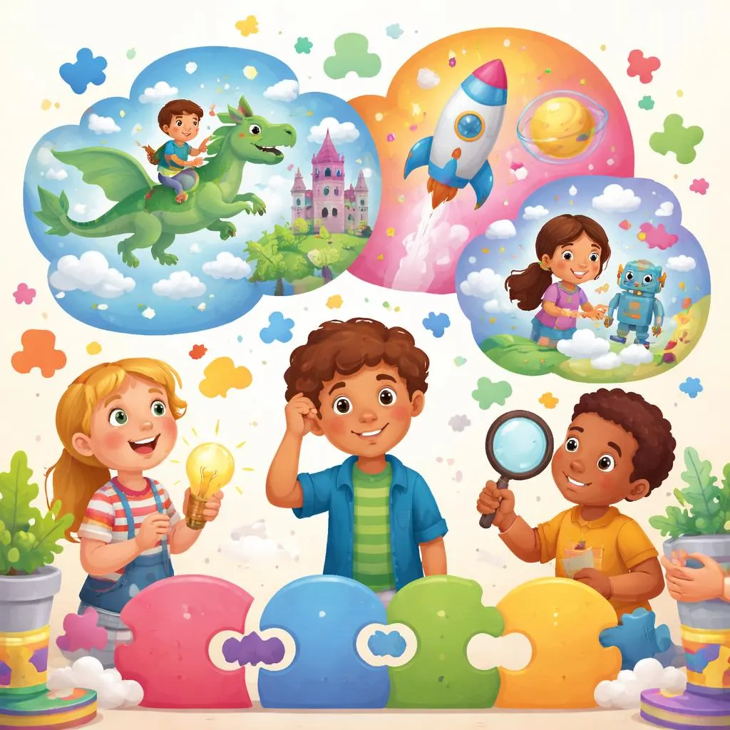 Pourquoi les enfants confondent souvent imagine, imagination, imaginatif et imaginé et comment y remédier ?