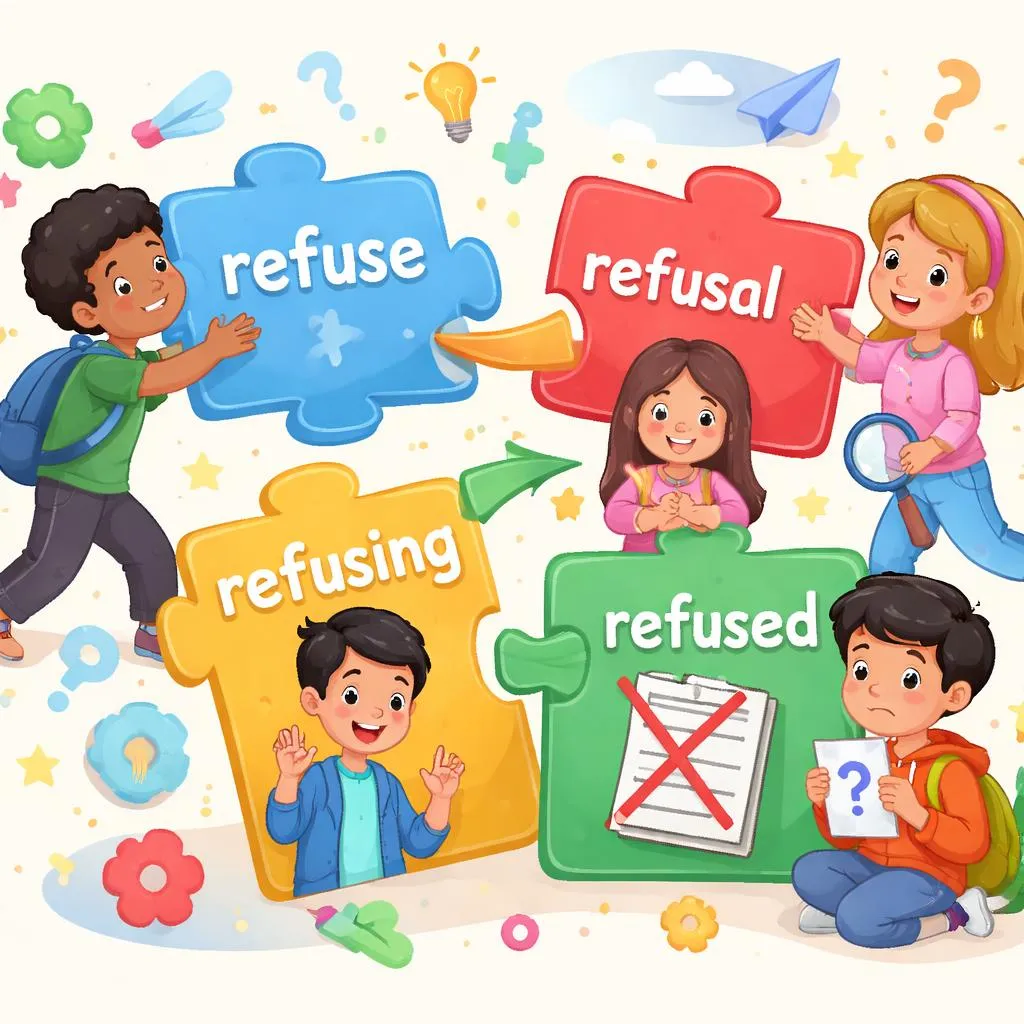 Why Do refuse, refusal Change Form and Meaning in English Word Families for Young Learners?