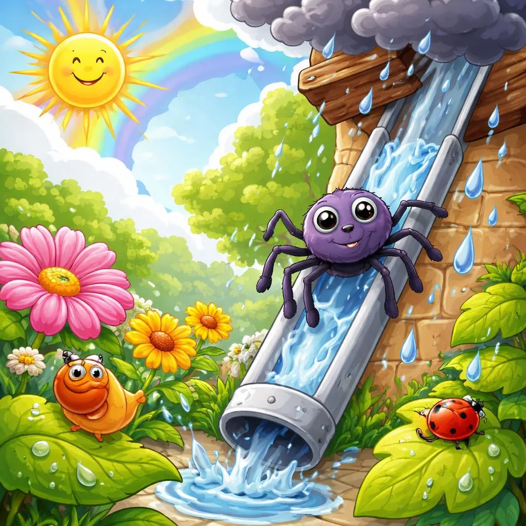 Mengapa Lirik "The Itsy Bitsy Spider" Mengajarkan Konsep Ketekunan dan Cuaca?