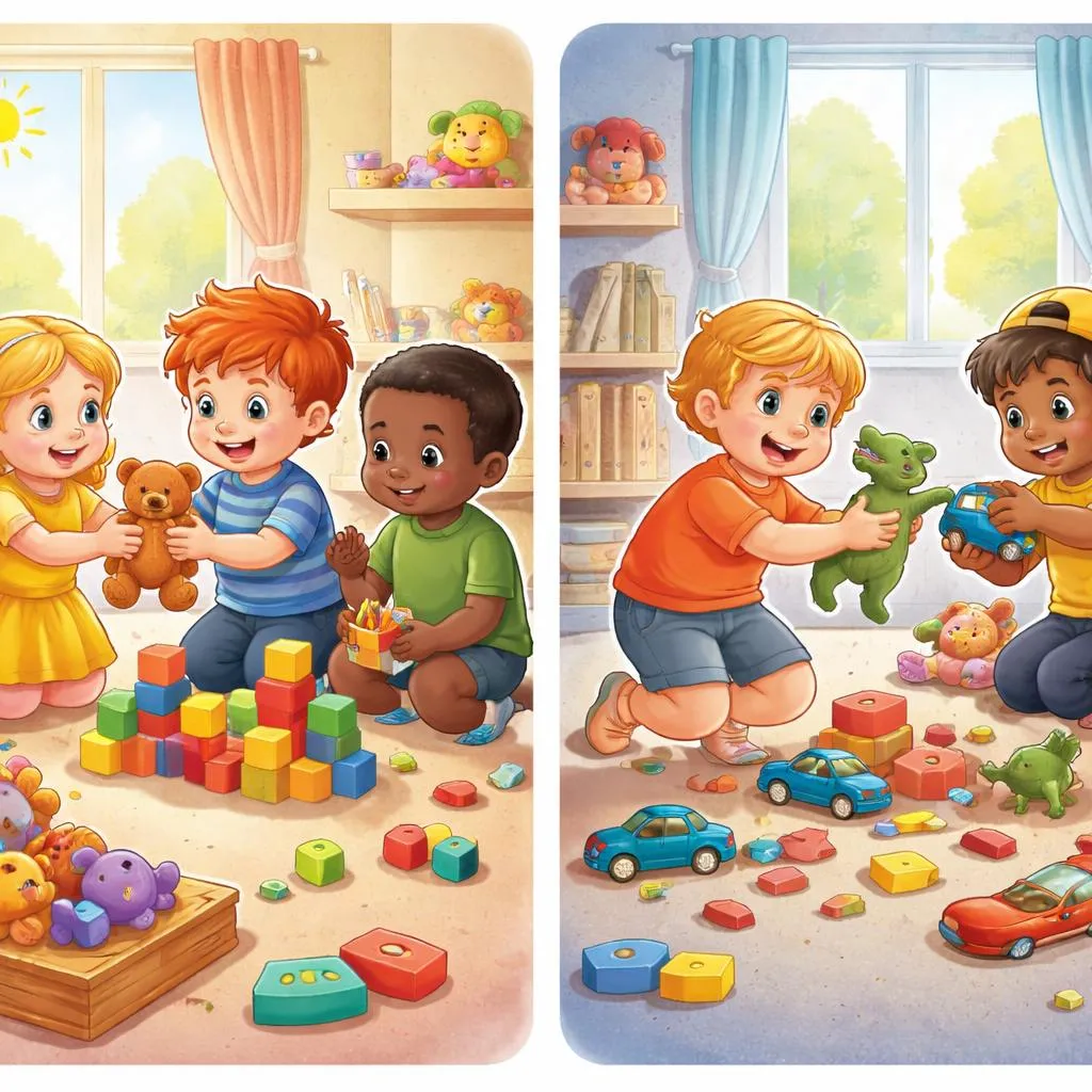 Why Does Being Sharing To Feel Different From Being Splitting To When Kids Play Together?