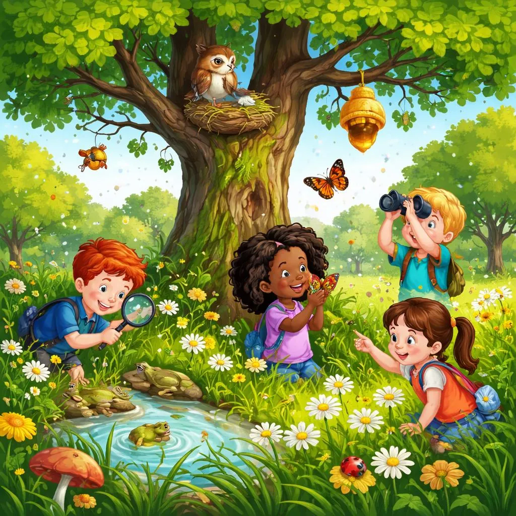 Mengapa "Rumput Hijau Tumbuh di Sekitar" Mengajarkan Kosakata Alam dan Struktur Kumulatif?