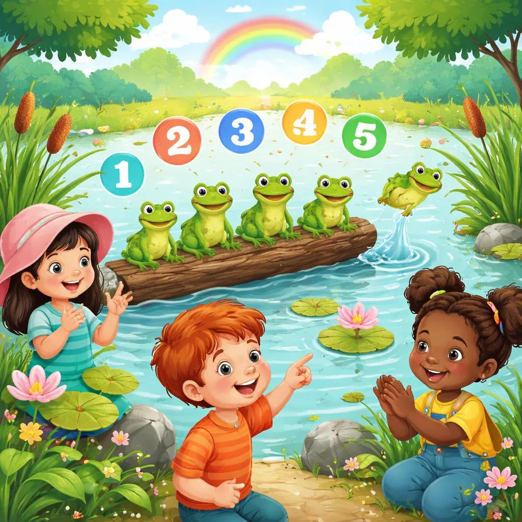 为什么《五只绿斑蛙》这首歌能帮助孩子们学习数数？