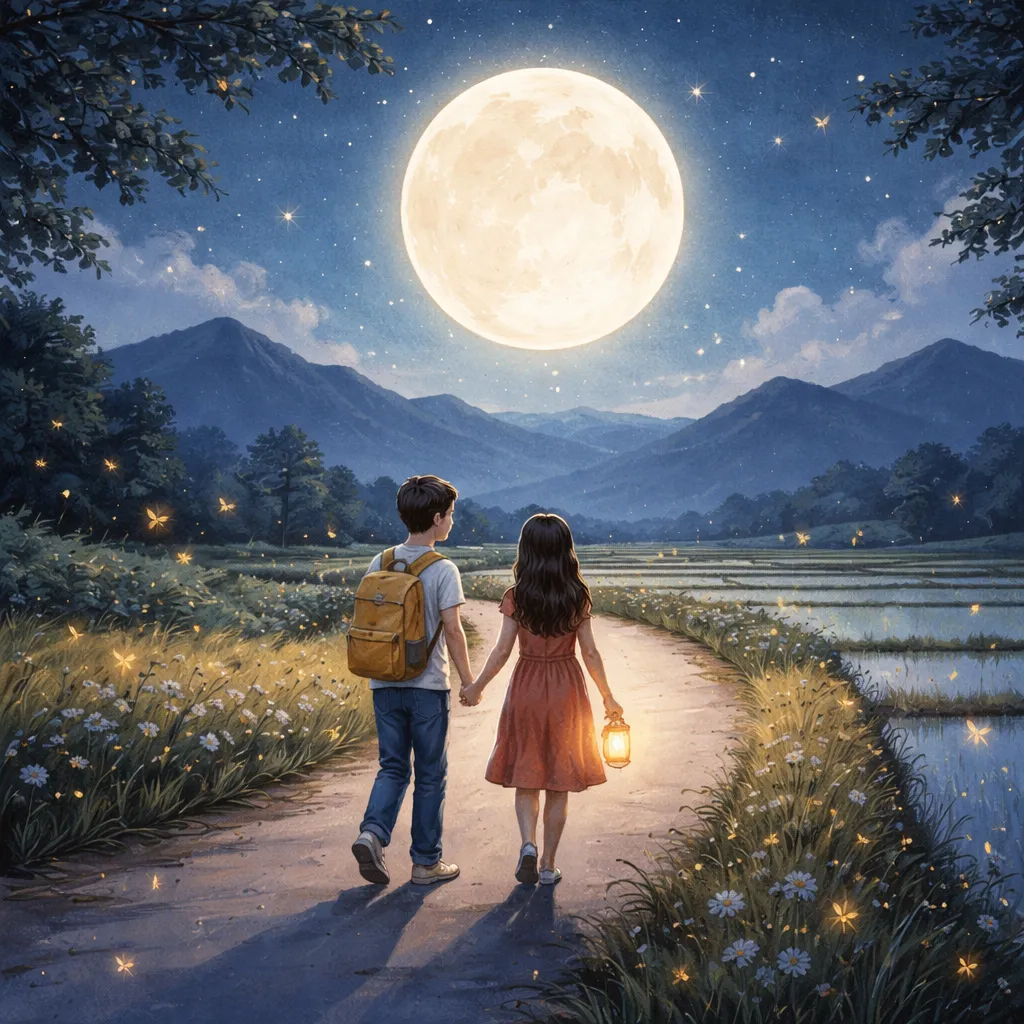 為什麼中文歌曲《月亮走我也走》裡的月亮好像跟著我們？